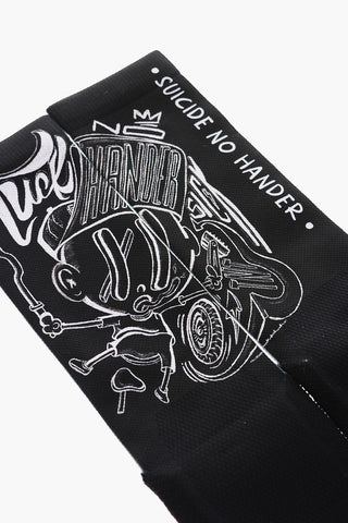 Long TUCK NO HANDER Two-Tone Printed Socks