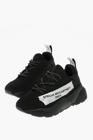 Tech Fabric ECLYPSE Low-top Sneakers with Lettering Logo