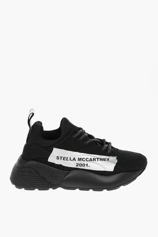 Tech Fabric ECLYPSE Low-top Sneakers with Lettering Logo