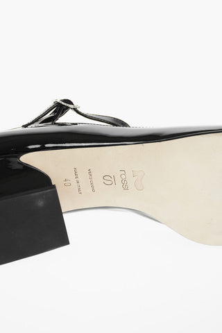 SI Patent Leather Mary-Jane Pumps with Sculptural Heel 5cm