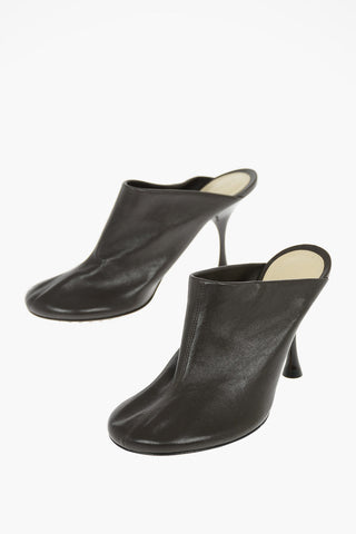 Soft Leather DOT SOCK Heeled Sabot 9,5cm