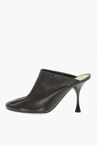 Soft Leather DOT SOCK Heeled Sabot 9,5cm