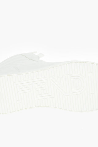 Soft Leather High-top Sneakers with Embossed Monogram Logo