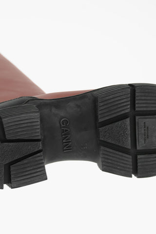 Knee-high Rain Boots with Logoed Bands Detailing