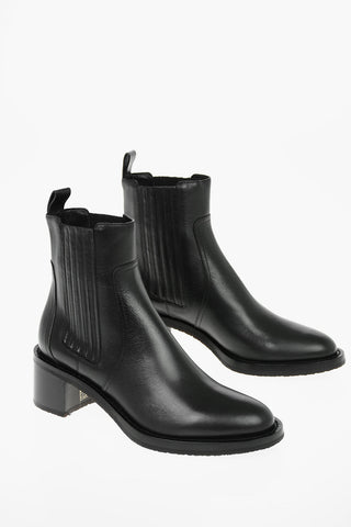 Leather FOLCO Chelsea Booties with Paneled Detailing 5,5cm