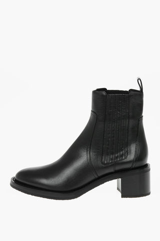 Leather FOLCO Chelsea Booties with Paneled Detailing 5,5cm