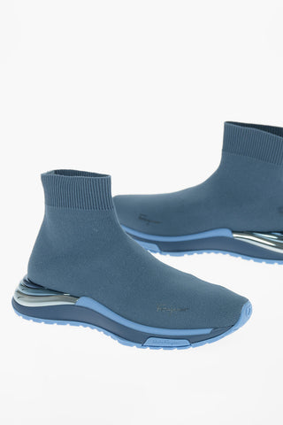 Nylon NINETTE Sock Sneakers with Degradé Metallic Detailing on the Sole