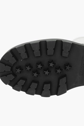 Rubberised Leather YOUTH Ankle Boots embellished with Logoed Buckles