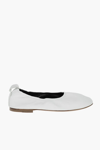 Soft Leather Ballerinas with Back Logo