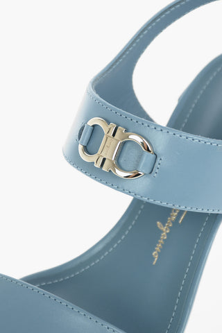Leather CAYLA Sandals with Logoed Buckle Detail 6cm