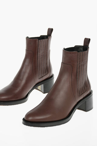 Leather FOLCO Chelsea Booties with Paneled Detailing 5,5cm