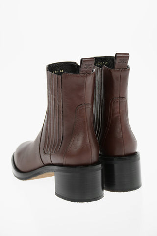 Leather FOLCO Chelsea Booties with Paneled Detailing 5,5cm