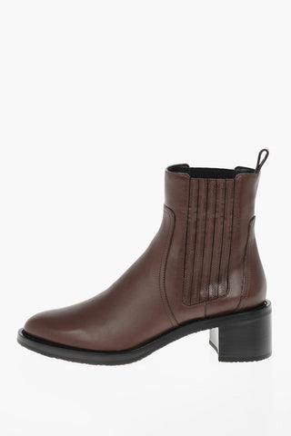 Leather FOLCO Chelsea Booties with Paneled Detailing 5,5cm