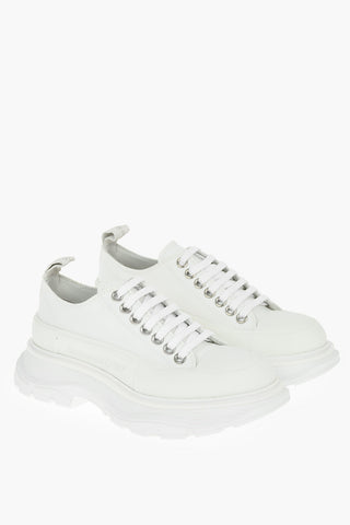 Canvas Low-top Sneakers with Logoed Statement Sole