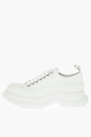 Canvas Low-top Sneakers with Logoed Statement Sole