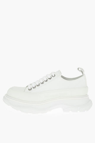 Canvas Low-top Sneakers with Logoed Statement Sole