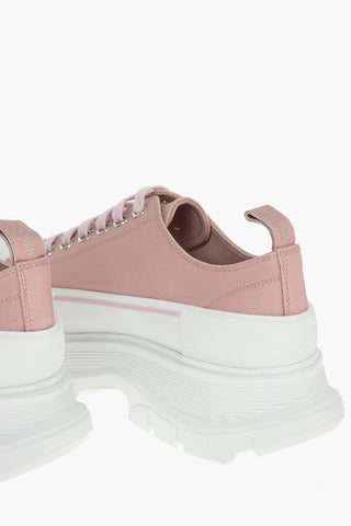 Canvas Low-top Sneakers with Logoed Statement Sole