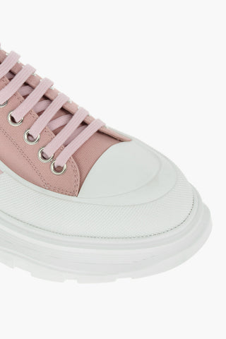 Canvas Low-top Sneakers with Logoed Statement Sole