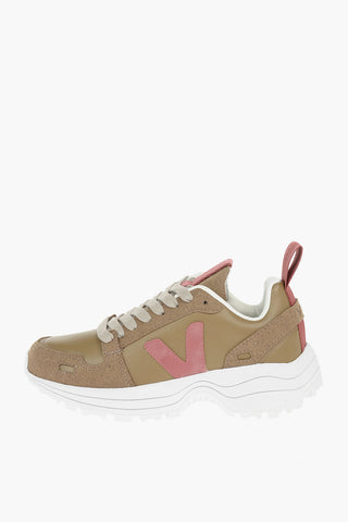 RICK OWENS X VEJA Faux Leather HIKING STYLE Sneakers with Logo