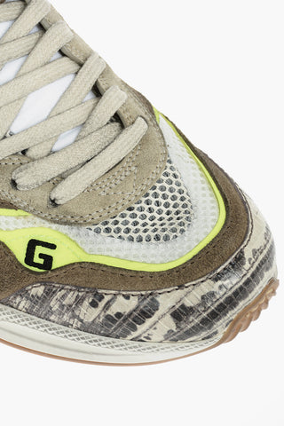 Leather Nylon ULTRAPACE TEJUS Sneakers with Side Logo