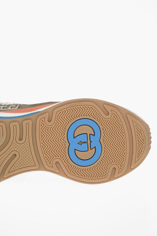 Leather Nylon ULTRAPACE TEJUS Sneakers with Side Logo