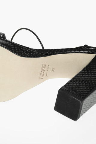 Soft Leather CARINE Sandals with Gladiator Fastening 12cm