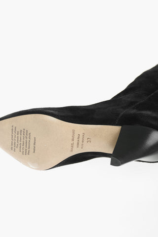 Suede Leather LALLE Knee-high Boots embellished with Studs