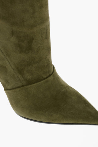 Stretchy Suede AMAZONE Thigh Boots 10cm