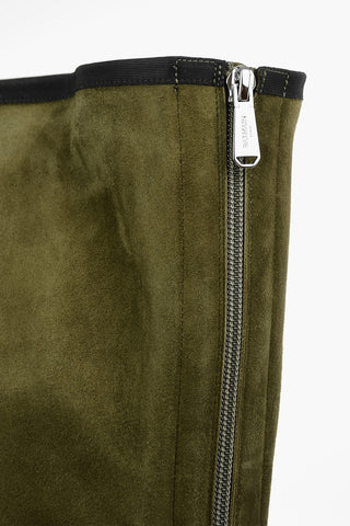 Stretchy Suede AMAZONE Thigh Boots 10cm