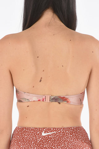 Floral Patterned Balconette Bikini Top