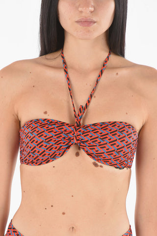 Monogram Printed Bikini Bandeau