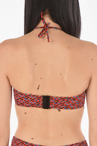 Monogram Printed Bikini Bandeau