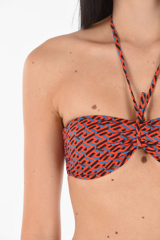 Monogram Printed Bikini Bandeau