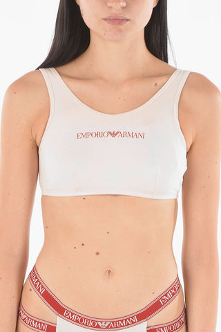 Printed Logo Stretch Cotton Top