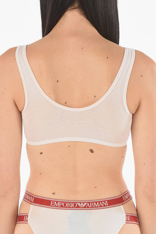 Printed Logo Stretch Cotton Top