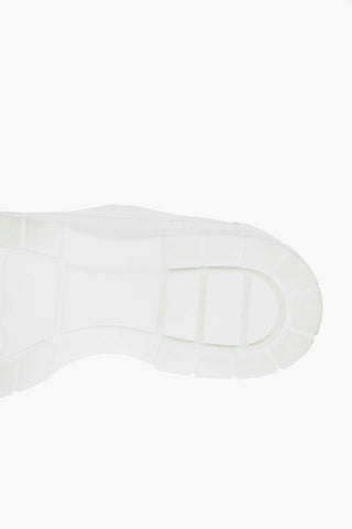Leather Sneakers With Platform Sole