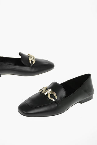 Logoed Leather IZZY Loafers