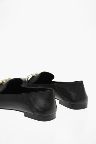 Logoed Leather IZZY Loafers