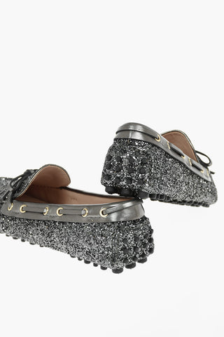 Bow Glitter Loafers
