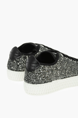 Glitter Sneakers With Laces