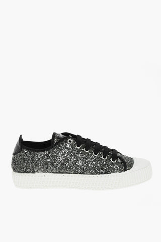 Glitter Sneakers With Laces