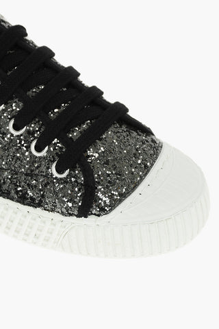 Glitter Sneakers With Laces