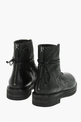 Nabuck Leather PARRUCCA Zipped Combat Boots