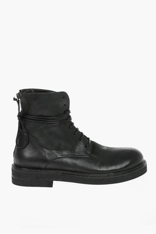 Nabuck Leather PARRUCCA Zipped Combat Boots