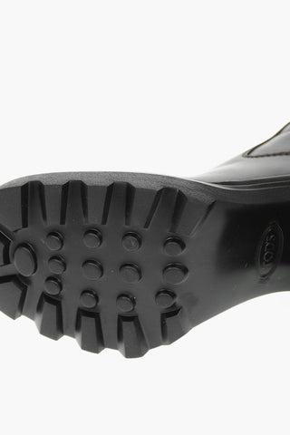 Stivaletti In Pelle Con Chiusura Zip 9 cm