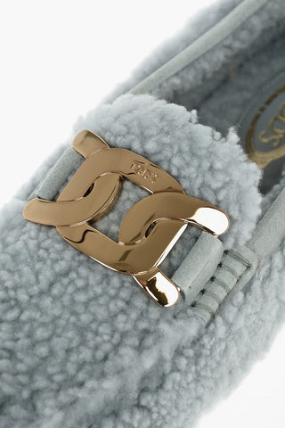 Real Fur Loafers With Suede Sole