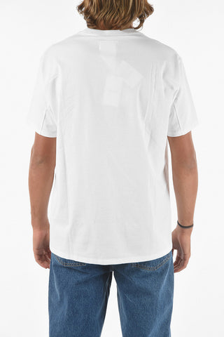 T-shirt girocollo RETRO POSTER con Maxi Ricamo