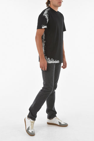 MM10 t-shirt girocollo con dettaglio effetto vernice