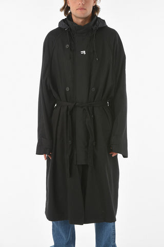 Cappotto Foderato Con Cappuccio A Scomparsa