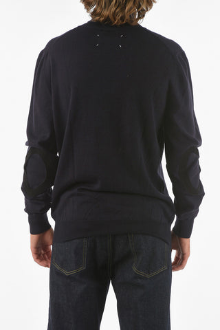 MM14 Cotton and Wool weater with Suede Detail